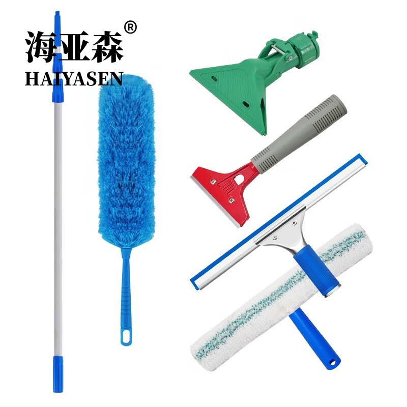 海亚森 TK-2208 可伸缩加长扫灰除尘清洁器一杆5头 1头/把 5把/套 (计价单位:套)蓝色高清大图