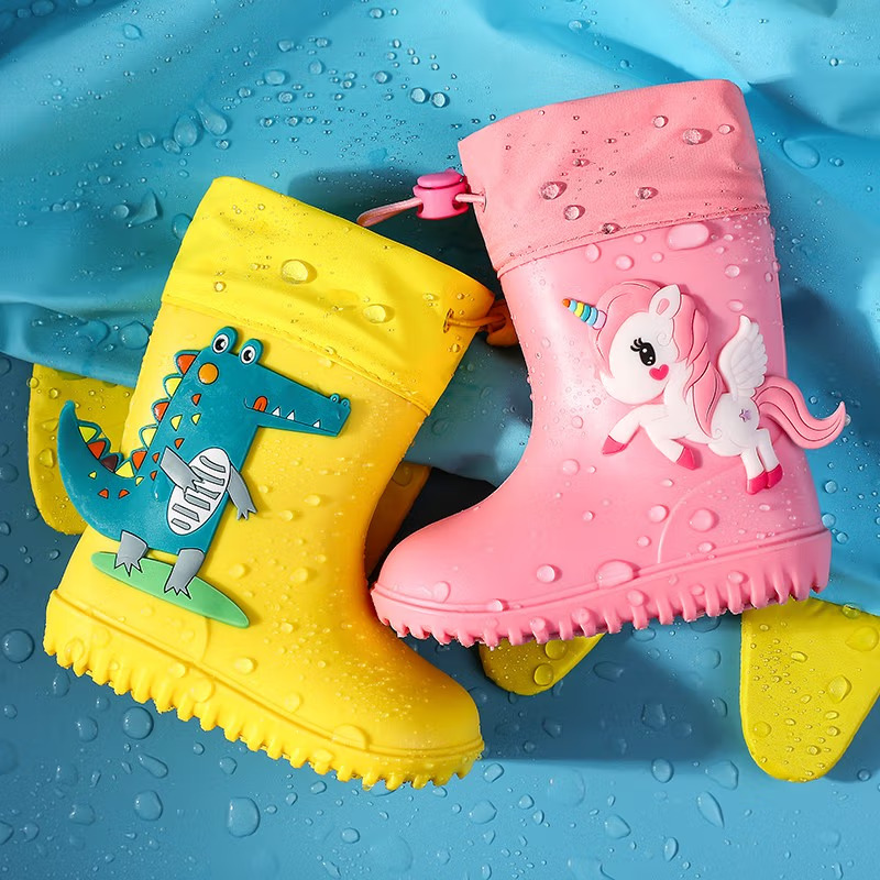 甜甜仔02 TPR款雨鞋儿童雨鞋男童宝宝防滑雨靴女童学生小童幼儿水鞋防水小孩女款胶鞋高清大图