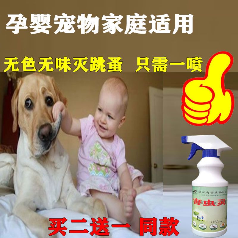 家用灭吸血跳蚤克星蜘蛛除蟑螂虫卵室内书虱床上虱子净喷雾杀虫剂