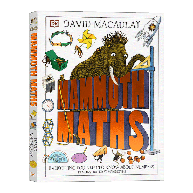 [正版]华研原版 英文原版 Mammoth Math 儿童趣味数学形状认知启蒙 精装 英文版 进口英语原版书籍高清大图