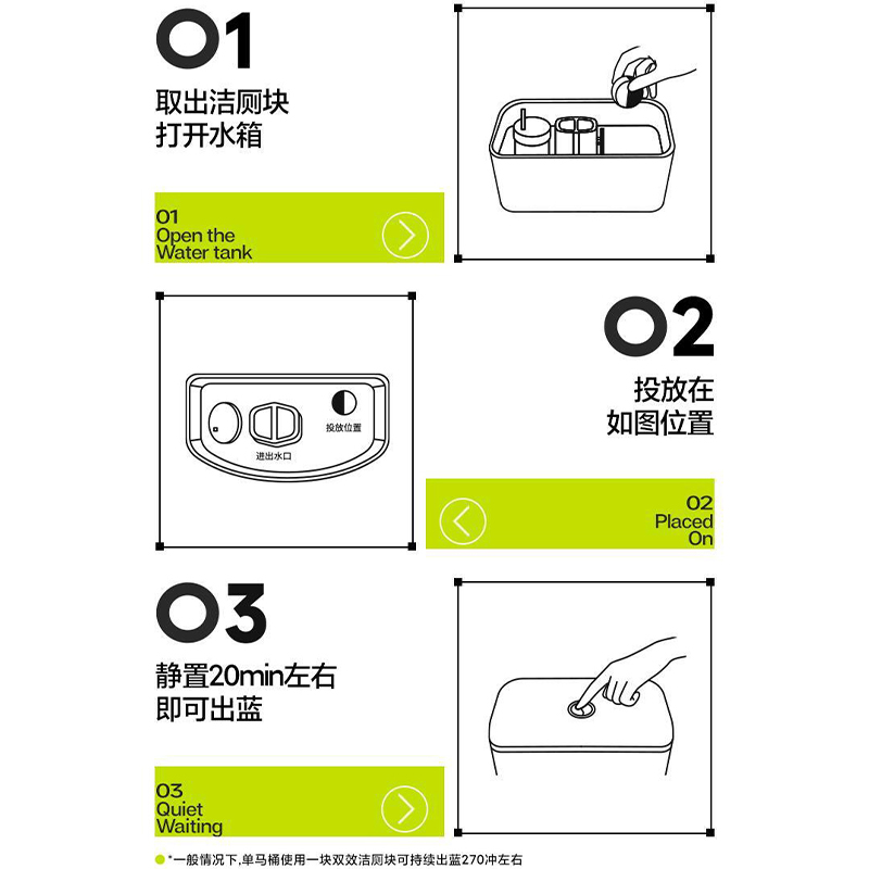 小仓熊 双效洁厕块三个装(白桃味)高清大图