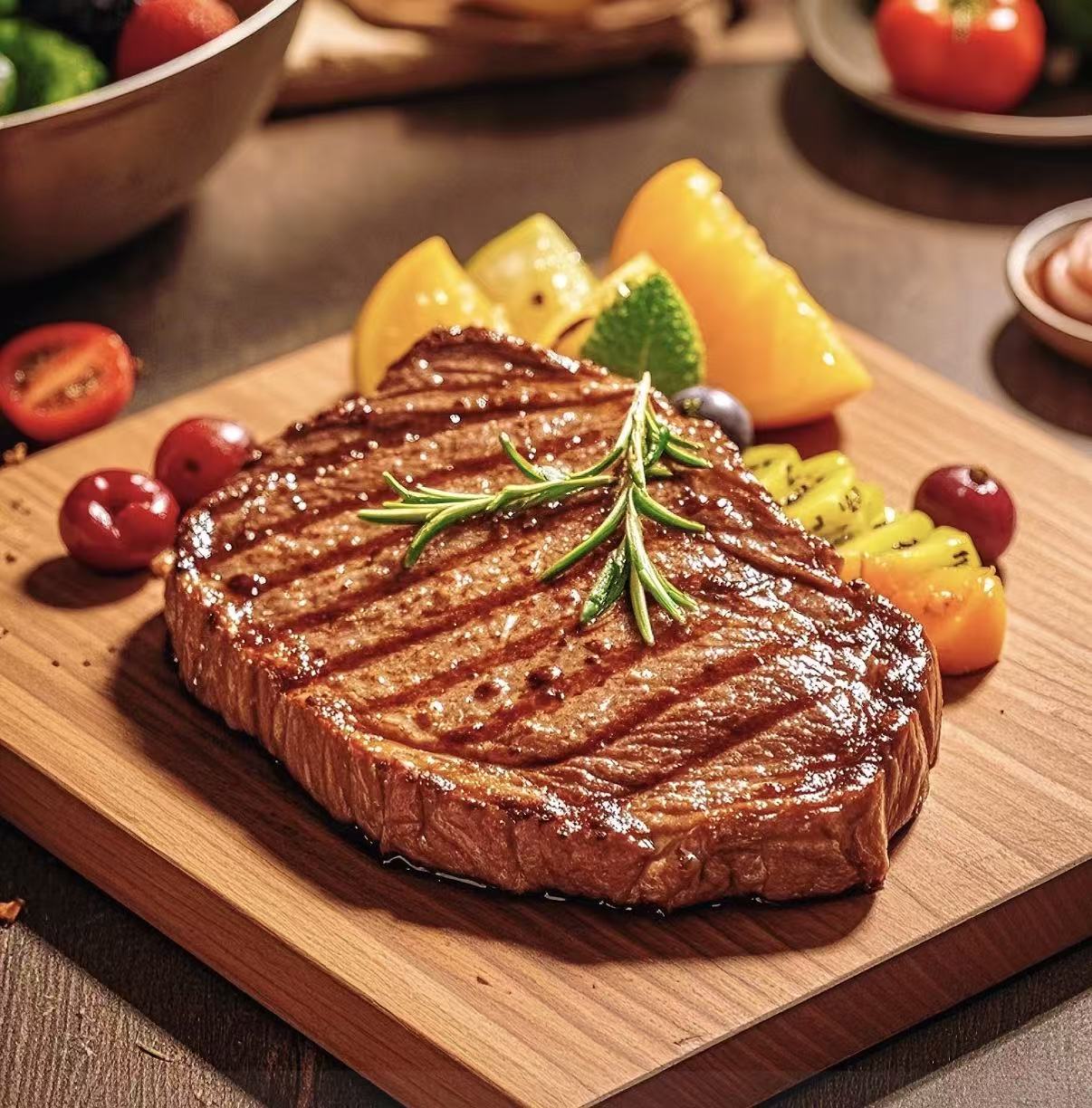 祈源枫谷牛1.25kg牛西冷煎炸美食优选鲜嫩多汁高清大图