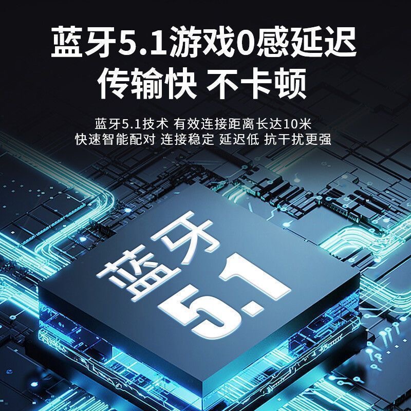 联想来酷ES207蓝牙耳机头戴式无线新款游戏降噪耳机带麦超长待机高清大图