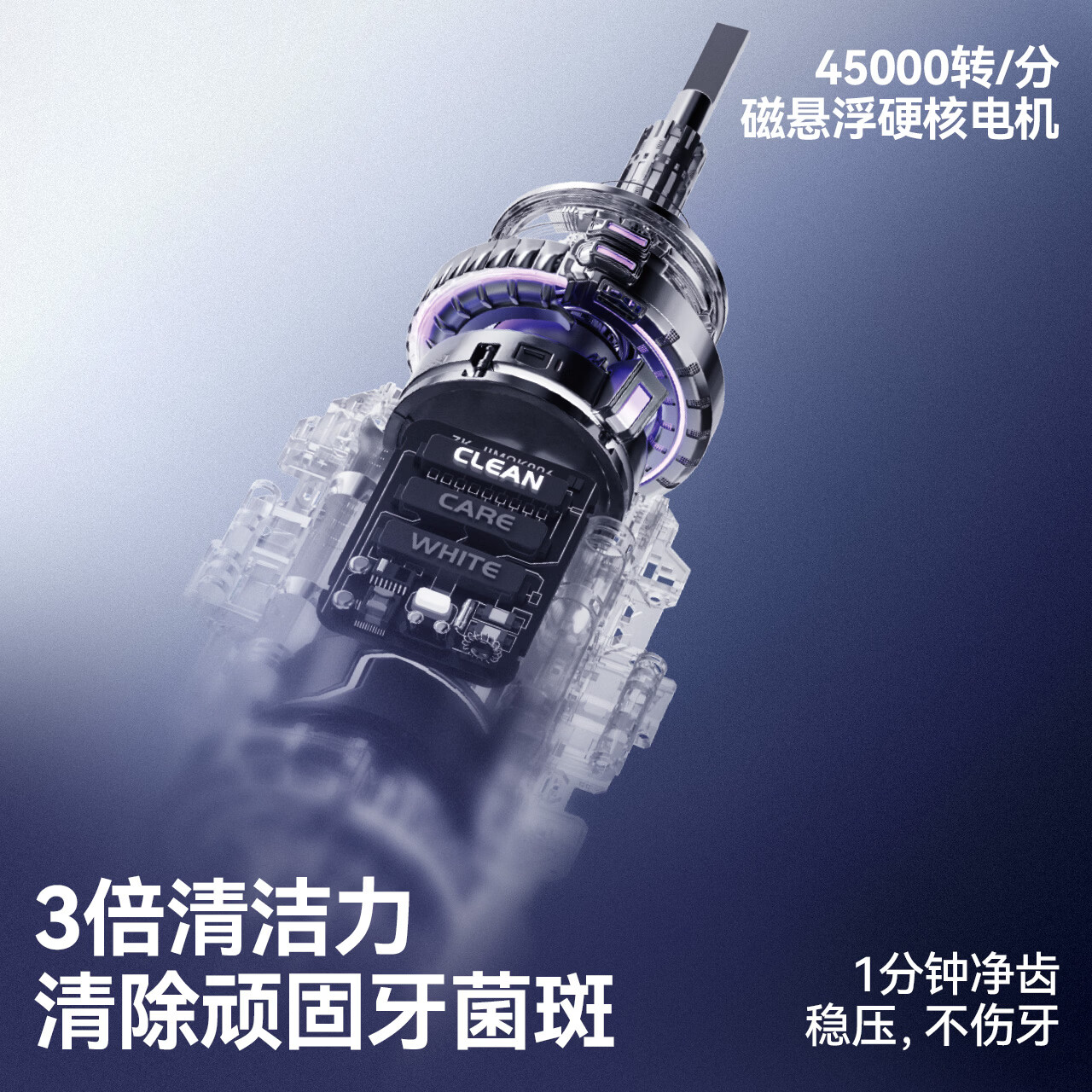 锦美客(JIMOK)德国灭菌太空舱电动牙刷J6Pro 高速振扫60秒净齿 便携收纳 科技美学 太空银高清大图