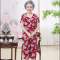 妈妈装夏装棉绸套装中老年人女装短袖开衫60岁70老太太绵绸奶奶装 莎丞