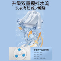 [官方正品]小天鹅12KG双缸洗衣机双桶半自动 原厂品质电机 强劲水流 洗脱分离 TP12V999(TP12S156)