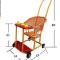 小号四轮推车送篮子(适18斤内)偏小 仿藤婴儿手推车夏季编藤儿童车宝宝夏季简易推车藤椅轻便bb车