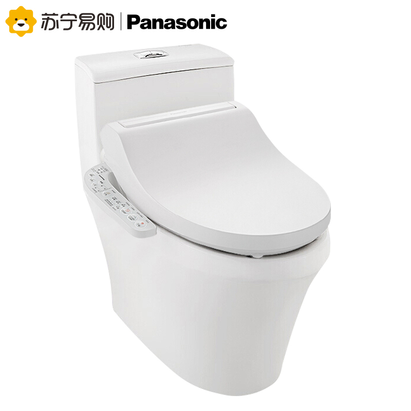 松下(Panasonic)智能马桶盖洁身器暖风除臭款1330CWS+松下坐便器300坑距