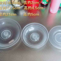 塑料保鲜盖透明盖多用盆碗盖 微波炉盖加热冰箱保鲜盖碗罩菜罩 大号直径约21cm 3个装