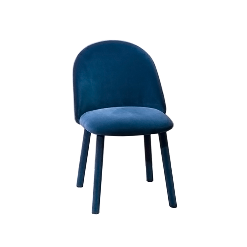 汐岩 | 餐椅子靠背书桌椅化妆椅现代简约家用卧室丝绒椅子高清大图