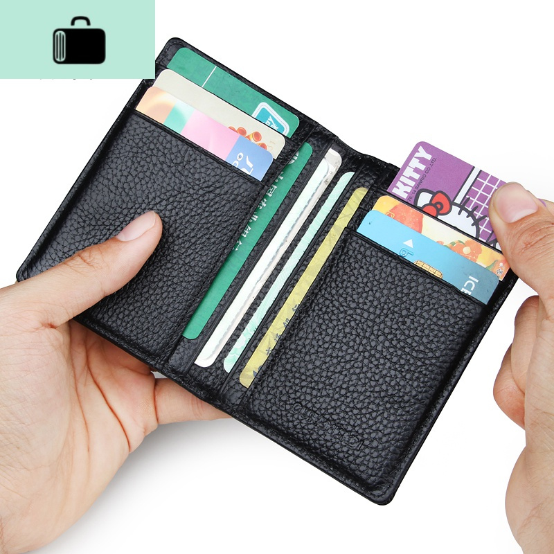 超薄小卡包男士皮迷你小巧卡片包简约多卡位卡套女式位卡夹newlake