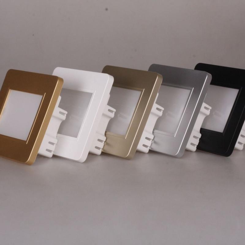 常亮象牙白白光86型led地脚灯雷达感应嵌入式墙角灯楼梯台阶踏板人体