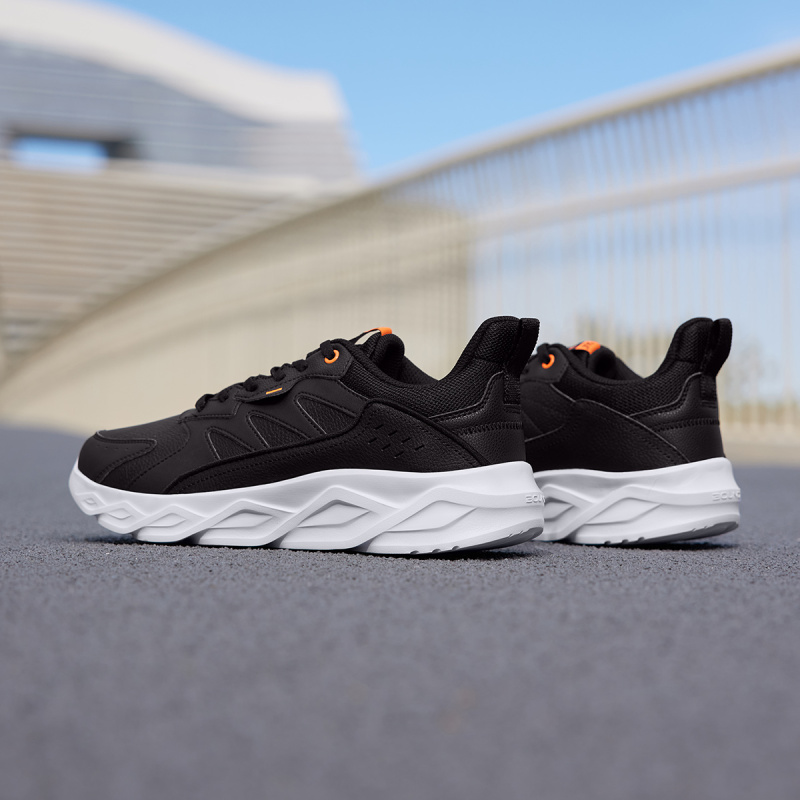 361男鞋跑步鞋新款革面防水鞋子皮面运动鞋减震跑鞋