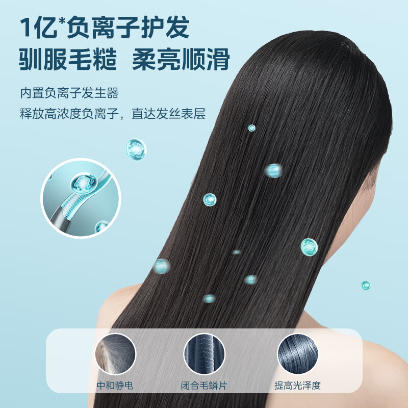 美的轻氧绿电吹风MB-AJ0701W智能恒温负离子护发科技轻量便携高清大图