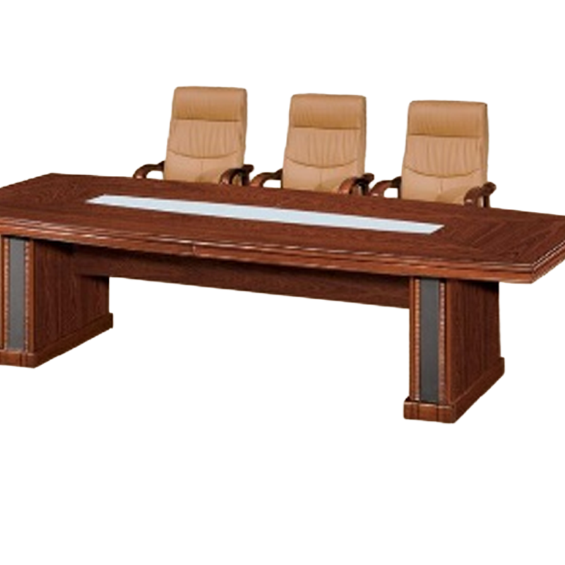 大央会议桌H-5824 2400W*1200D*760H办公家具会议桌长方形大型长桌简约现代会议室洽谈桌高清大图