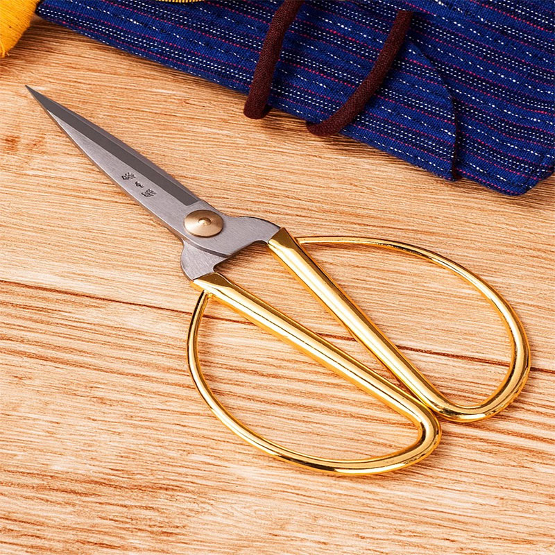 张小泉剪刀家用合金龙凤不锈钢结婚金剪子裁缝十字绣剪大剪刀8138高清大图