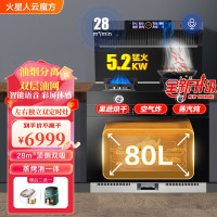 火星人云魔方集成灶蒸烤一体家用大容量消毒柜蒸烤箱自动清洗变频大吸力抽油烟机