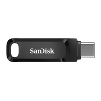 闪迪(Sandisk)64GB U盘 至尊高速酷柔Type-C接口手机电脑两用双接口OTG内存扩容 黑色