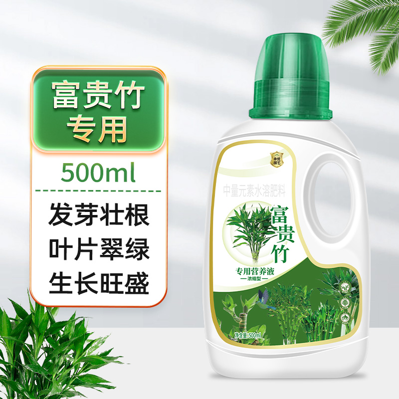 [补贴10%]富贵竹专用营养液治叶子发黄转运竹节节高文昌竹水竹水培植物生根 富贵竹专用营养液500ml1瓶