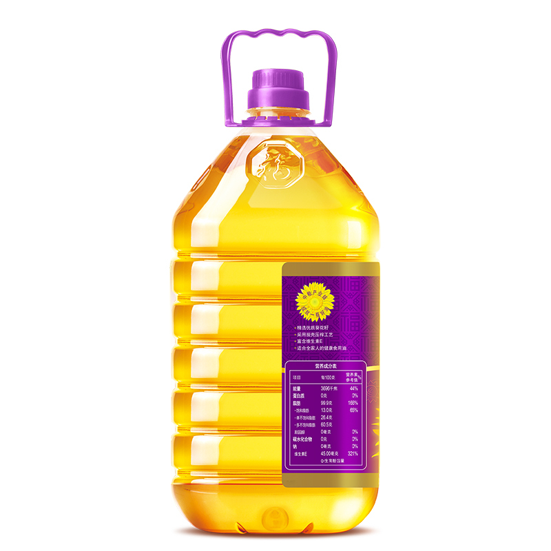 福临门压榨葵花籽油5L高清大图