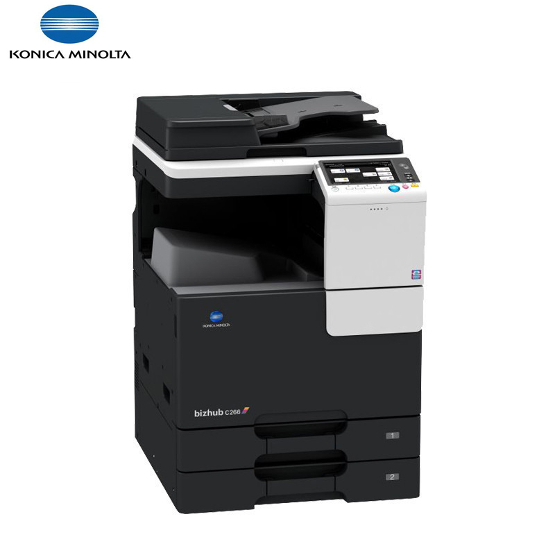柯尼卡美能达(KONICA MINOLTA)C266彩色激光A3多功能一体机(26页/分 标配+自动输稿器+双纸盒)
