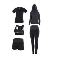 2019瑜伽服套装健身房跑步短裤大码宽松速干衣晨跑运动套装女夏季