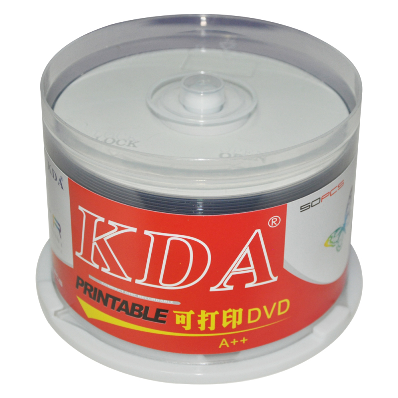 KDA DVD-R 可复印光盘 空白光盘 可刻录一次 50片/桶