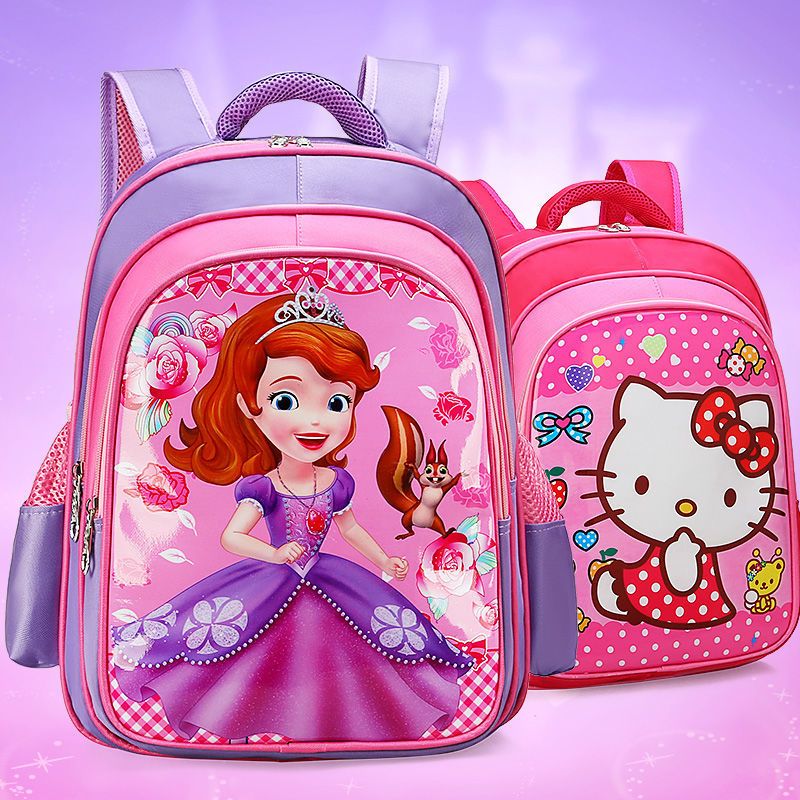 小学生书包女学生书包1-2-3-6三年级女童儿童女生女孩减负双肩包