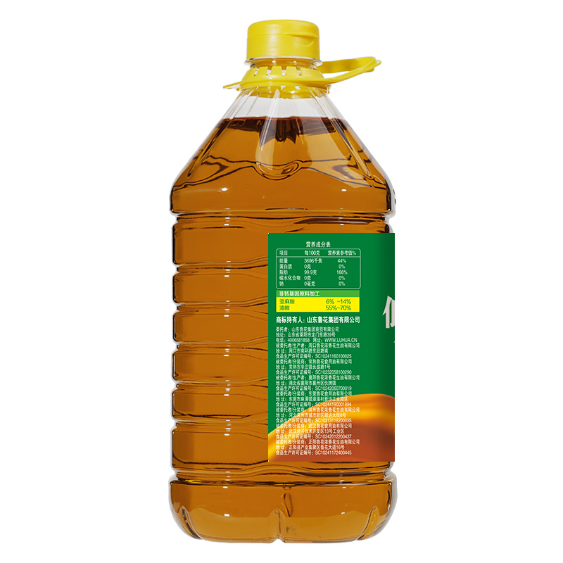 鲁花 食用油 低芥酸浓香菜籽油 5L非转基因 物理压榨