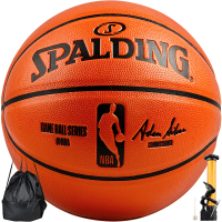 斯伯丁(SPALDING) 篮球 室内室外水泥地通用PU蓝球NBA比赛用球74-570篮球
