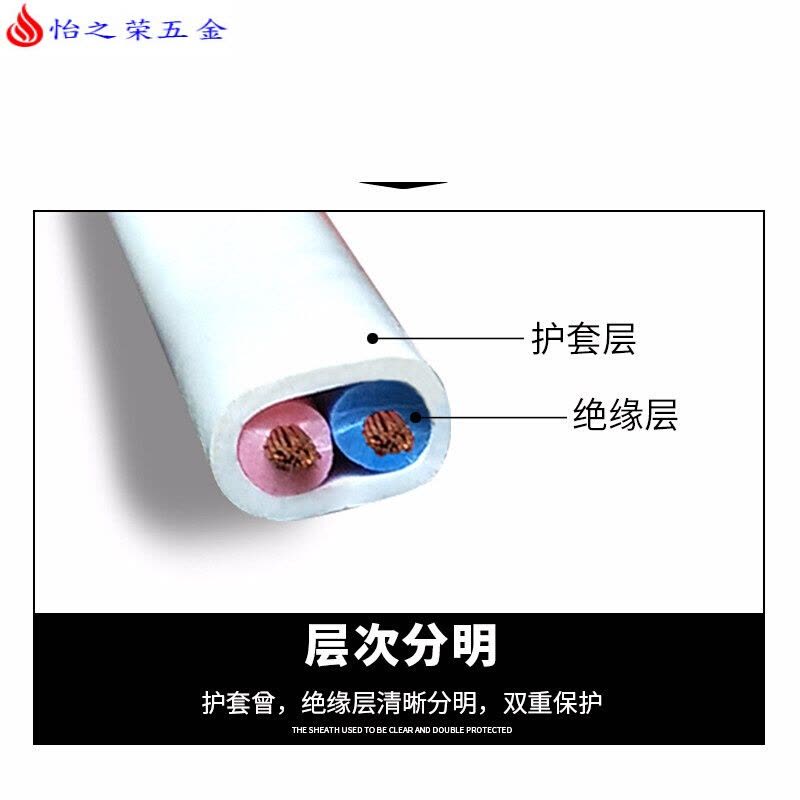 护套线2.5平方铜芯电线1.5 1 4 6平方2芯电缆国标家用纯铜软电线图片