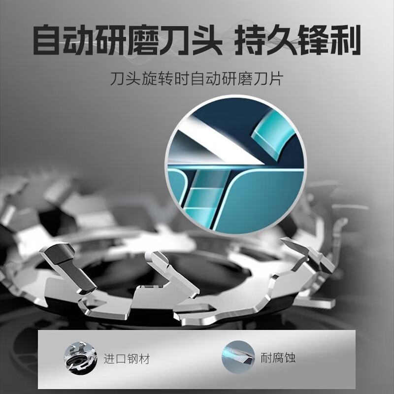 飞利浦剃须刀电动男士刮胡刀干电池式 PQ206/18高清大图