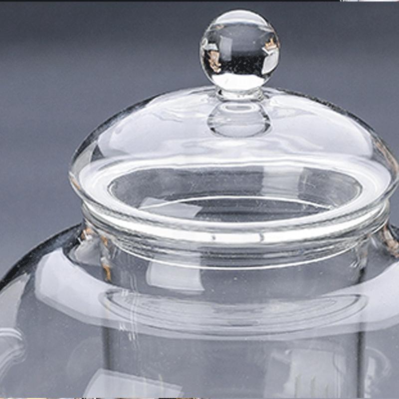玻璃泡茶煮冲茶器简约家居过滤大号水壶茶具创意办公室加厚透明小号花茶壶水壶