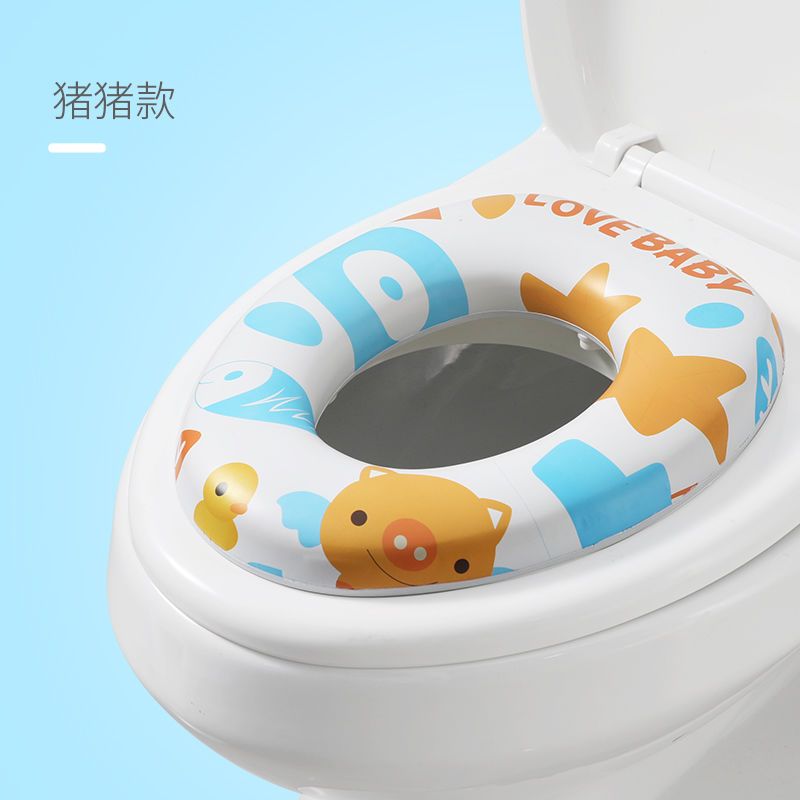 儿童马桶圈宝宝坐便圈婴幼儿加厚坐便软垫加大坐便器通用款送挂钩 小鸭款
