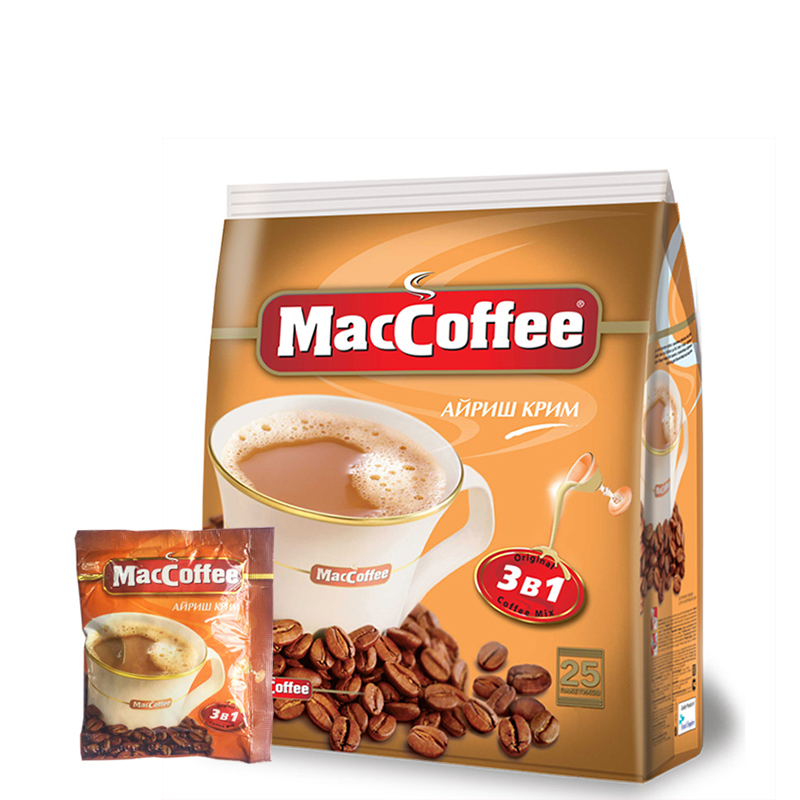 美卡菲(MacCoffee)3合1即溶咖啡 爱尔兰风味450g (18g*25包)马来西亚进口