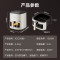 美的(Midea)空气炸锅 免翻面 可视 家用大容量 5L 多功能 不沾易洗 蒸汽嫩炸 MF-KZC5089