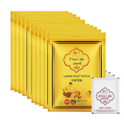 LANNA泰国清迈兰纳足贴祛湿贴驱寒舒缓疲劳养生美容睡眠贴15袋150贴（一疗程）_8