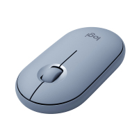 罗技（Logitech）Pebble无线鼠标 雾霭蓝×10个装-B2B