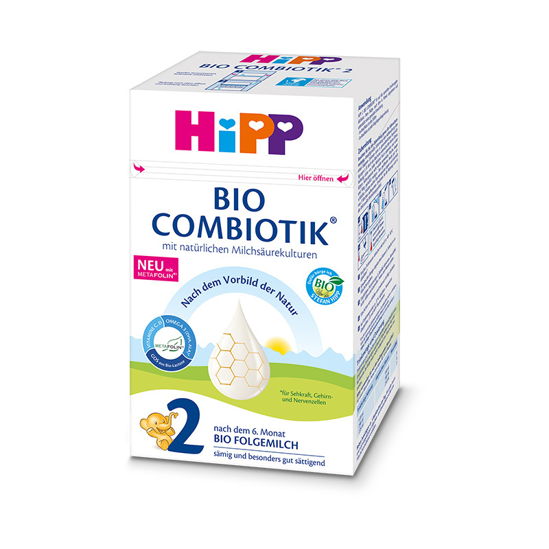 德国喜宝(Hipp)有机益生菌配方2段奶粉600g/盒 进口婴幼儿二段奶粉 适合6-10个月宝宝 效期24.12