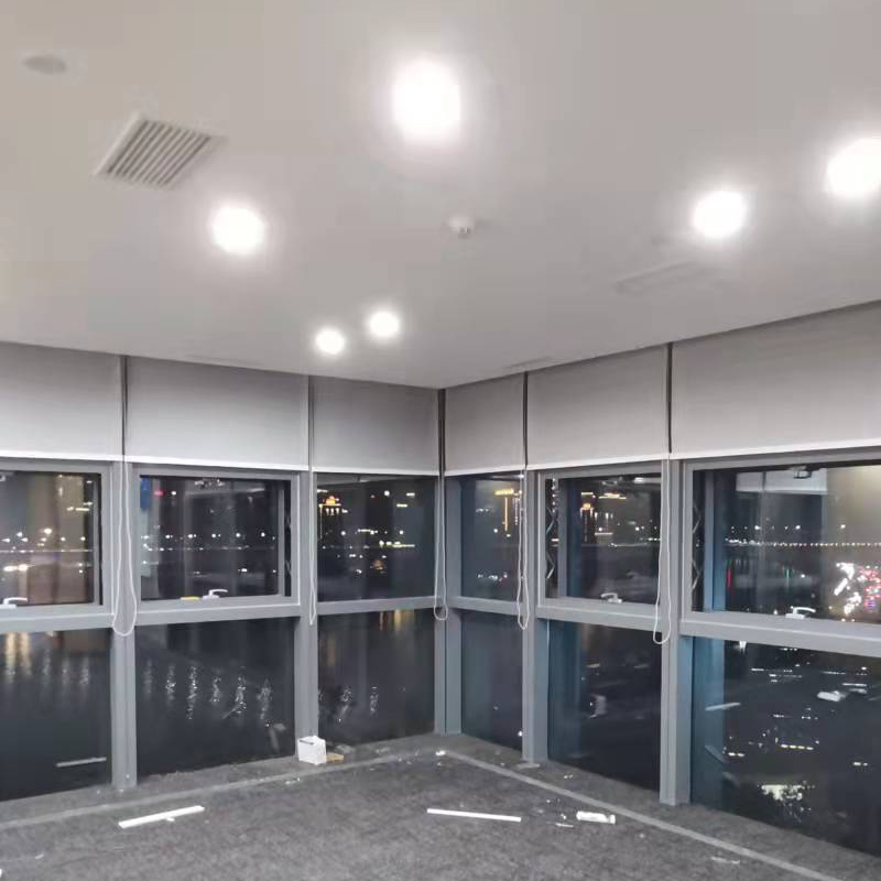繁石榴CL1001款窗帘办公室经理室窗帘办公区员工区窗帘高清大图