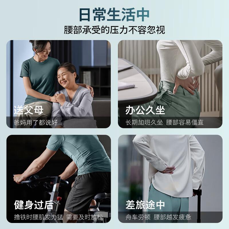 飞利浦(PHILIPS)腰部按摩器 冷敷热敷腰部按摩仪振动按摩缓解酸累物理支撑护腰带 7201B 生日礼物节日礼品