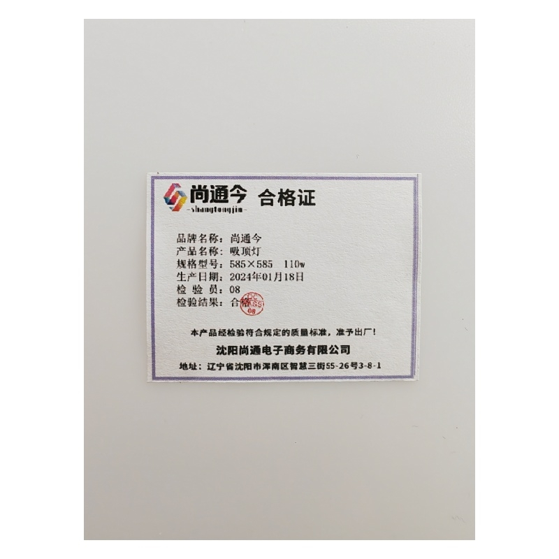 尚通今 吸顶灯 585×585 110w 个
