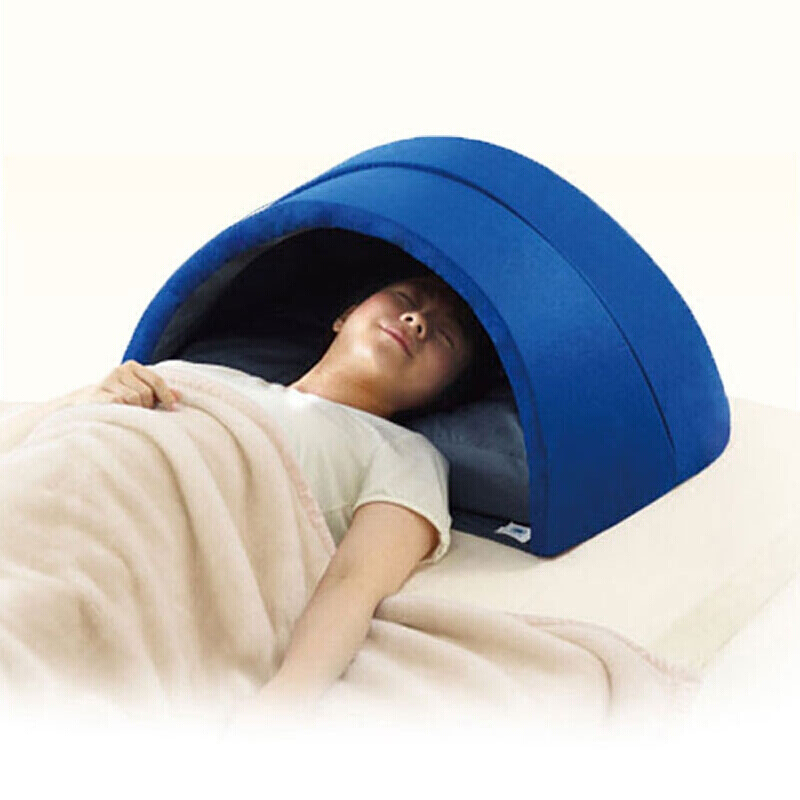 睡觉头套睡眠辅助枕打呼噜睡眠神器失眠神器枕头催眠 蓝色