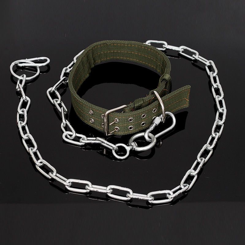 170cm3mm送项圈狗链子项圈大型犬铁链子加粗防咬罗威纳比特狼狗德牧