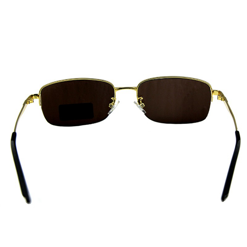 隆峰(longfeng)东海水晶石头眼镜男半框墨镜太阳眼镜开车驾驶镜经典款