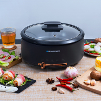 德国蓝宝(Blaupunkt)分体式电火锅家用4L大容量 多功能电炒锅电煮锅 清洗方便