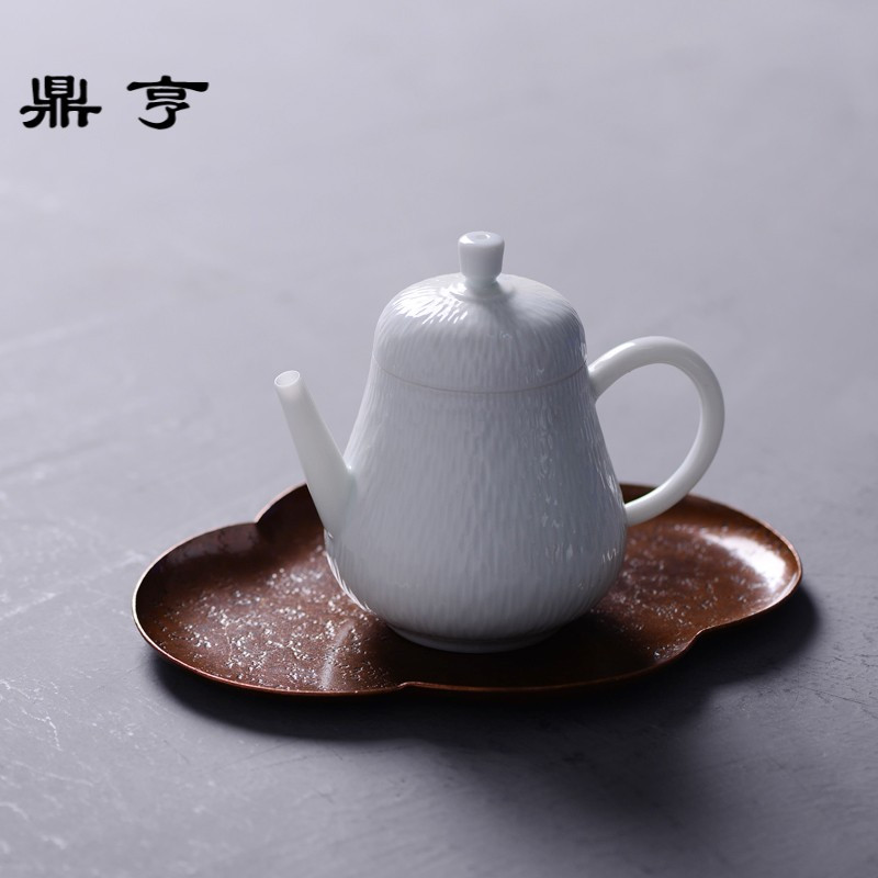 鼎亨 手工鎚目纹 紫铜 壶承 茶盘 茶道具 零配 茶席搭配茶器
