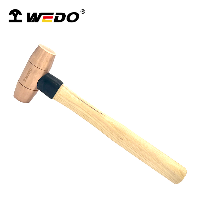 维度WEDO铜手锤铜锤紫铜锤(木柄工业级)1P CO2203B-1004 2P CO2203B-1008 /把高清大图