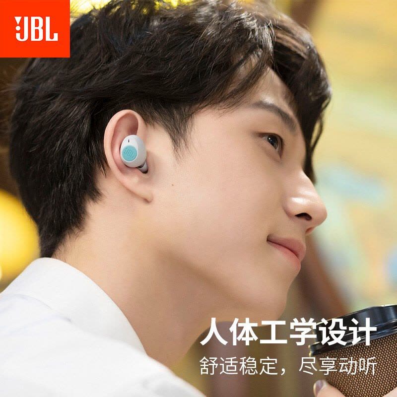 JBL T115TWS音乐魔豆蓝牙耳机无线运动原装降噪立体声通话入耳式图片