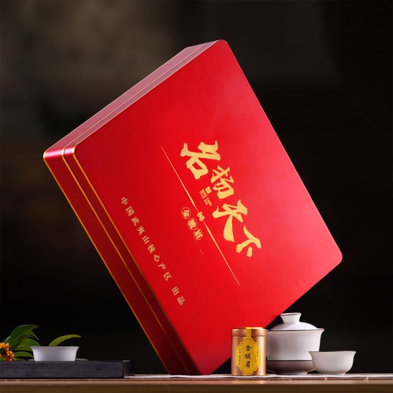 源御露(Yuan Yu Lu)金骏眉浓香型红茶三金边名扬天下高档礼盒装蜜香型 茶叶300g